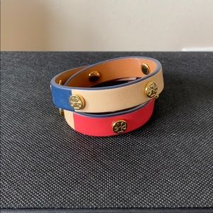 Tory Burch Leather Wrap Bracelet
